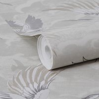 Superfresco Easy Vliestapete "Kranich" neutral geprägt 10mx52cm (ca. 5m2) von Superfresco Easy