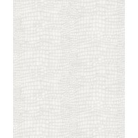 Superfresco Easy Vliestapete "Krokodil", Antiklederoptik, Weiss - 10m x 52cm von Superfresco Easy