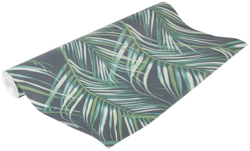 Superfresco Easy Vliestapete Palm Blätter - Grün, geprägt, animal print, FSC® zertifiziert, mit lebhaftem Druck, 10 Meter Länge von Superfresco Easy