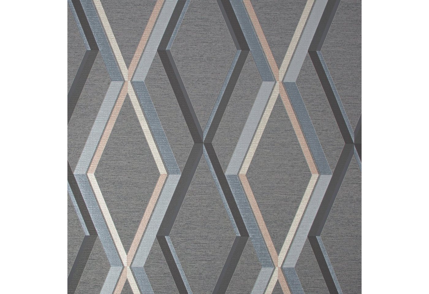 Superfresco Easy Vliestapete Prestige Geo, geometrisch, (1 St), Dunkelgrau - 10mx52cm von Superfresco Easy