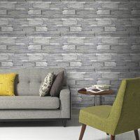 Superfresco Easy Vliestapete "Stone Wall grijs", 1000 cm Länge von Superfresco Easy