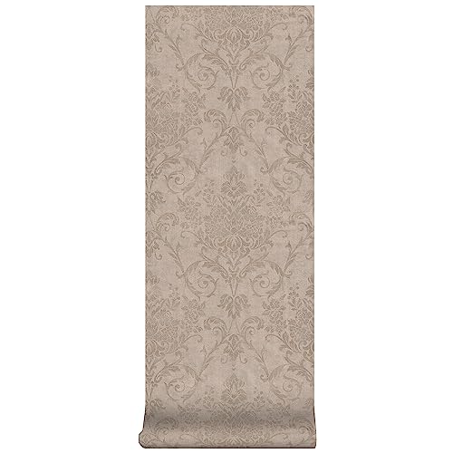 Superfresco Easy - Vliestapete Versailles - Taupe - 10m x 52cm | Tapeten Wohnzimmer, Wandverkleidung | Einfach anzubringen und zu EntfernenTaupe 1005 x 52 von Superfresco Easy