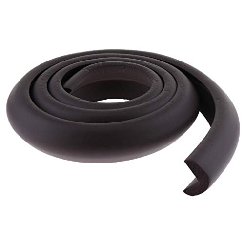 SuperglockT Kantenschutz L förmig Eckenschutz Verdicken Schaumstoff Kinderschutz Stoßschutz Tisch Möbel Beschützer Selbstklebend 2 Meter Eckschutz Sicherheit für Baby Kinder (Schwarz) von SuperglockT