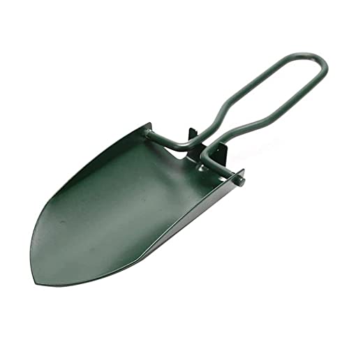 SuperglockT Mini-Handschaufel Edelstahl Gartenschaufel Klappschaufel leicht tragbar Schaufel mit Tragetasche für Gartenkelle Blumenkelle Camping Outdoor Wandern (Schwarz) von SuperglockT