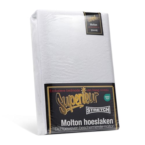 Superieur Molton Matratzen-Spannbetttuch - Matratzenschoner - Hoher Winkel - Hotelqualität - Frischer & kühler Schlaf - Belüftung & Absorption - Doppelbetttuch - 180x200/210/220 cm Superieur Molton Matratzen-Spannbetttuch - Matratzenschoner - Hoher Winkel - Hotelqualität - Frischer & kühler Schlaf - Belüftung & Absorption - Doppelbetttuch - 180x200/210/220 cm von Superieur