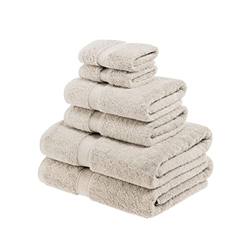 SUPERIOR Ägyptische Baumwolle Handtuch-Set, Stein, 6PC, 6 von Superior