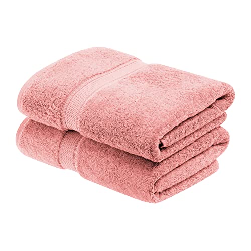 Superior Ägyptische Handtuch-Set, 100% hochwertige, gekämmte Baumwolle, Rosa (Tea Rose), 2PC Bath, 2 von Superior