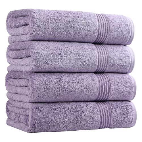 Superior - 4-teiliges Badehandtuchset aus Baumwolle, königliches Purpur Superior - 4-teiliges Badehandtuchset aus Baumwolle, königliches Purpur von Superior