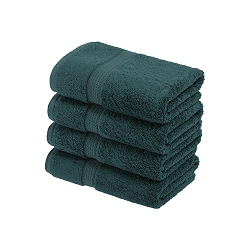 SUPERIOR - 4-teiliges Handtuchset, 900 Gramm, Baumwolle, blaugrün von Superior