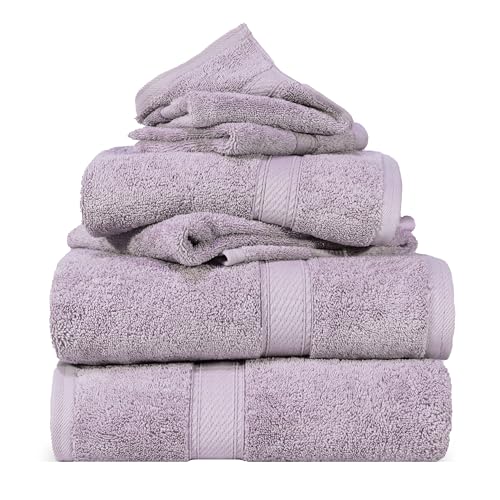 Superior - 6-teiliges Handtuchset, 900 Gramm, Baumwolle, violett Superior - 6-teiliges Handtuchset, 900 Gramm, Baumwolle, violett von Superior