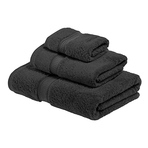 Superior 900 Madison TS Handtuch-Set, Baumwolle, Dunkelgrau, 3 Piece Towel von Superior