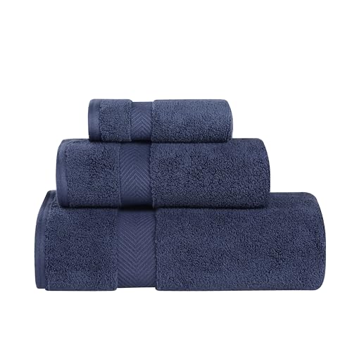 Superior - Kollektion, superweiches und saugfähiges Badetuchset, Baumwolle, mitternachtsblau, 2-er Set von Superior