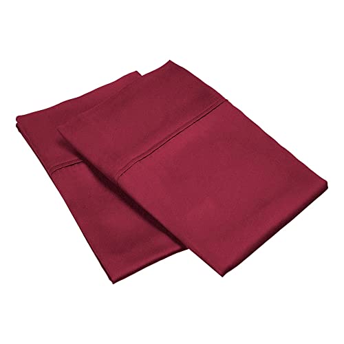 Superior - Kopfkissenbezugsset, 51 x 76 cm, Fadenzahl 300, 100% Modalfasern aus Buchenholz, einheitlich Burgunderrot, 1 Paar Superior - Kopfkissenbezugsset, 51 x 76 cm, Fadenzahl 300, 100% Modalfasern aus Buchenholz, einheitlich Burgunderrot, 1 Paar von Superior