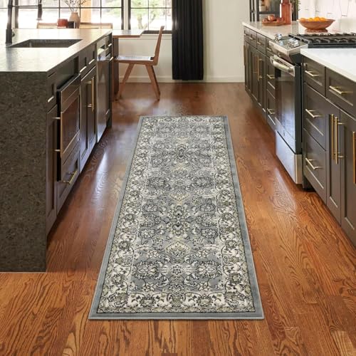 Superior Läufer für den Innenbereich, Jute-Rückseite, Plüsch-Teppiche mit Blumenmuster für Eingangsbereich, Küchenböden, Bürobodenabdeckung, traditionelle orientalische Teppiche, Lille-Kollektion, 70 Superior Läufer für den Innenbereich, Jute-Rückseite, Plüsch-Teppiche mit Blumenmuster für Eingangsbereich, Küchenböden, Bürobodenabdeckung, traditionelle orientalische Teppiche, Lille-Kollektion, 70 von Superior