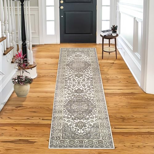 Superior Läufer für den Innenbereich, Jute-Rückseite, für Eingangsbereich, Esszimmer, Küche, Schlafzimmer, traditionelle Bodendekoration, orientalisches Medaillon für den Innenbereich Superior Läufer für den Innenbereich, Jute-Rückseite, für Eingangsbereich, Esszimmer, Küche, Schlafzimmer, traditionelle Bodendekoration, orientalisches Medaillon für den Innenbereich von Superior