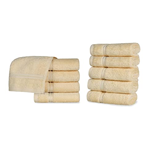 SUPERIOR NS Handtuch-Set, Baumwolle, Canary, 10PC Face Towels, 10 von Superior