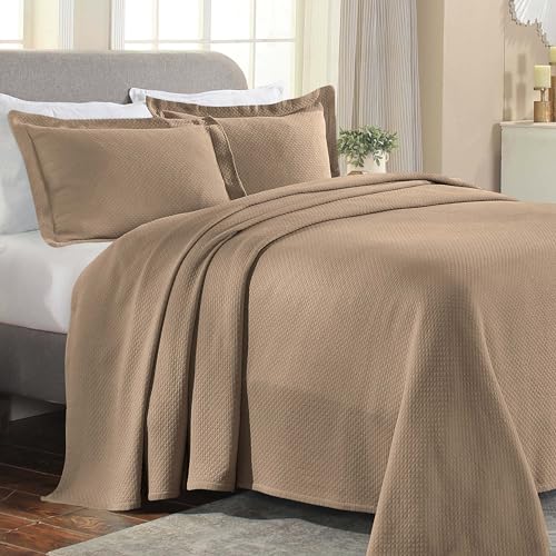 Superior Tagesdecke aus Baumwolle, Taupe, Twin von Superior