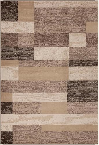Superior Teppich für den Innenbereich, Jute-Rückseite, Plüsch-Teppiche für Eingangsbereich, Küchenböden, Bürobodenabdeckung, Farbblock-Teppiche, Rockwood-Kollektion, 60 x 90 cm, Beige Superior Teppich für den Innenbereich, Jute-Rückseite, Plüsch-Teppiche für Eingangsbereich, Küchenböden, Bürobodenabdeckung, Farbblock-Teppiche, Rockwood-Kollektion, 60 x 90 cm, Beige von Superior