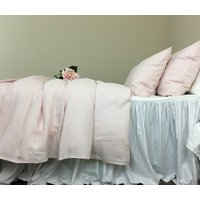 Chambray Blush Pink Leinen Bettbezug, Erhältlich in Allen Größen Oder Sondergrößen von SuperiorCustomLinens