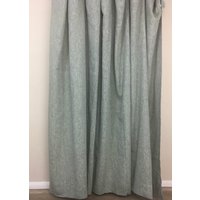 Chambray Oliv Grün Leinen Duschvorhang, Gewebtes Leinen, Mehlfrei, Individueller Duschvorhang Extra Lang, Breit von SuperiorCustomLinens