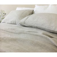 Chevron Leinen Bettwäsche Set, Weave Fischgrätmuster Aus Natürlichem Flachs Auf Beiden Seiten, Üppig Weich Chevron Leinen Bettwäsche Set, Weave Fischgrätmuster Aus Natürlichem Flachs Auf Beiden Seiten, Üppig Weich von SuperiorCustomLinens
