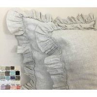 Leinen Euro Sham Cover M. 16x16, 18x18, 20x20, 24x24, 26x26 Oder Benutzerdefinierte Größe von SuperiorCustomLinens