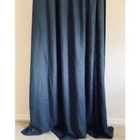 Nachtblauer Leinen Duschvorhang, Dunkelblauer 72x72, 72x85, 72x94, Oder Maßanfertigung von SuperiorCustomLinens