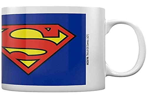 Superman Shield Kaffeebecher Tee und Kaffeebecher weiß von Superman