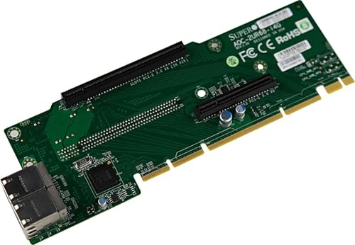 SUPERMICRO Super Micro Add-on Card AOC-2UR68-I4G 2U Ultra Riser - Netzwerkadapter - Gigabit Ethernet x 4 (AOC-2UR68-I4G) Marke von Supermicro