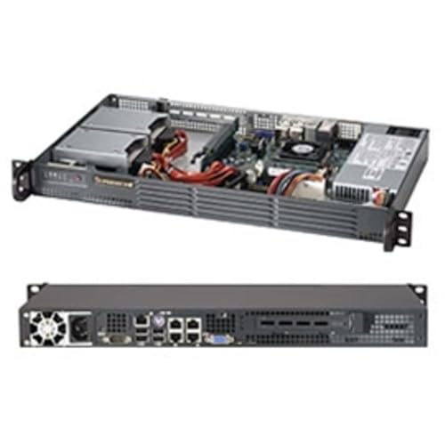 SUPERMICRO SuperChassis 504-203B - 1HE 200W Mini-ITX von Supermicro