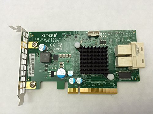 Supermicro AOC-SLG3-2E4 Schnittstellenkarte und Adapter Mini SAS Interne – Schnittstellenkarten und Adapter (PCIe, Mini SAS, PCIe 3.0, Grün, 6 W, 3,2 Gbit/s) von Supermicro