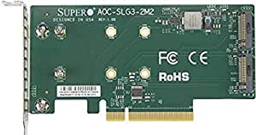 Supermicro Server PCIe M.2 Adapter NVME AOC CARD/AOC-SLG3-2M2-O Supermicro Server PCIe M.2 Adapter NVME AOC CARD/AOC-SLG3-2M2-O von Supermicro