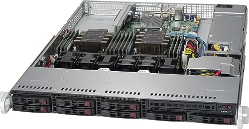 Supermicro SuperServer 1029P-WT Intel® C621 LGA 3647 Rack (1U) schwarz - Server Barebone (Intel® C621, LGA 3647, Intel, 10,4 GT/s, Intel® Xeon®, DDR4-SDRAM) von Supermicro