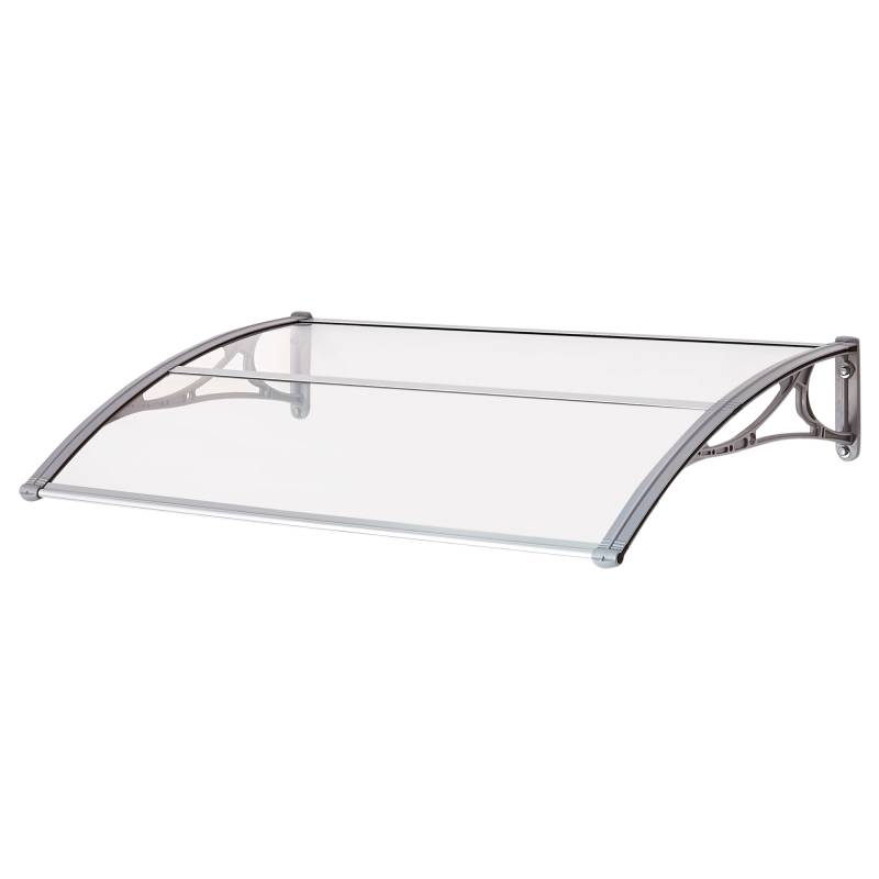Superroof Vordach 'Emma 1400' Kunststoff grau 140 x 74 cm von Superroof