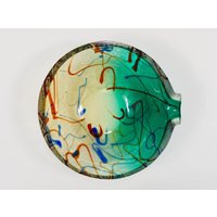 Alfredo Barbini Signierte Murano Art Glasschale Oder Aschenbecher, Italien, 70Er Jahre von Supersuiteplus