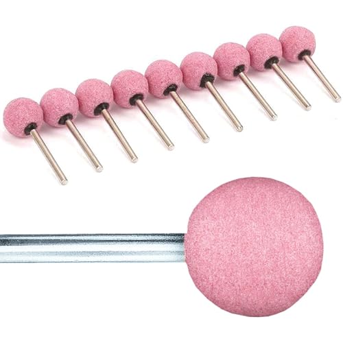 16 mm Kugelkopf-Drehfräser, 10 Stück, Chromkorund, Schleifwerkzeuge zum Schleifen, Metallpolieren, Schnitzen, 6 mm Schaftdurchmesser, Rosa 16 mm Kugelkopf-Drehfräser, 10 Stück, Chromkorund, Schleifwerkzeuge zum Schleifen, Metallpolieren, Schnitzen, 6 mm Schaftdurchmesser, Rosa von Supertool