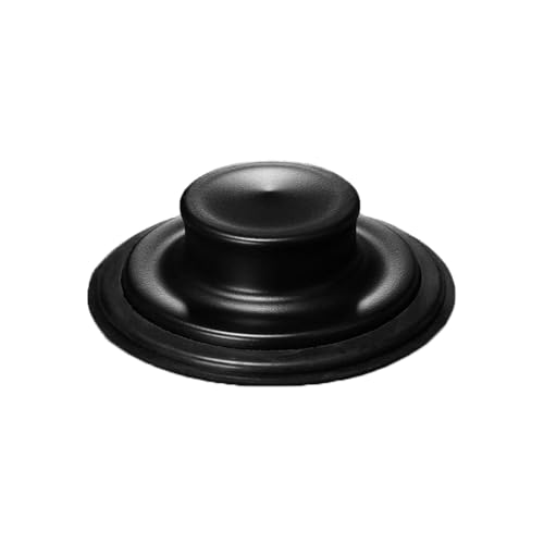 Abflusssieb für die Küchenspüle, 85 mm, Abflusssieb-Stopfen, Universal-Sieb, Küchenspüle, Sieb und Stopper für Küchenspüle, Loch (schwarz) von Supertool