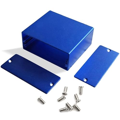 Aluminium-Projektbox, Sektional-Aluminium-Elektronik-Projektgehäuse, Instrumentenkoffer für DIY-Projekte, Leiterplatte, 50 x 58 x 24 mm von Supertool