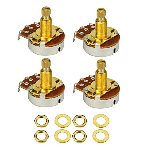 SUPERTOOL Gitarren-Potentiometer, Split-Schaft-Potentiometer, Gitarrentopf f?r Gitarre, Gold von Supertool