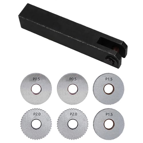 Supertool Rändelradwerkzeug, 1 Rändelmesser, 6 Rändelrad, gerades Rändelwerkzeug, Lochprägerad P0,5/P1,5/P2,0 aus Edelstahl mit Kunststoffgriff Supertool Rändelradwerkzeug, 1 Rändelmesser, 6 Rändelrad, gerades Rändelwerkzeug, Lochprägerad P0,5/P1,5/P2,0 aus Edelstahl mit Kunststoffgriff von Supertool