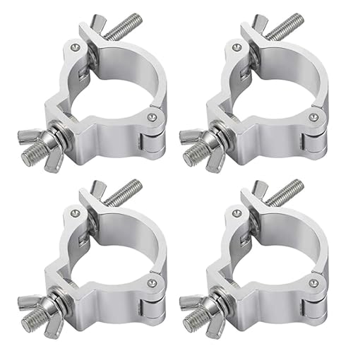 Supertool DJ Lighting O-Klemmen, 4 Stück, 25–30 mm, 100 kg Belastungsgrenze, Aluminiumlegierung, Bühnenbeleuchtungszubehör von Supertool