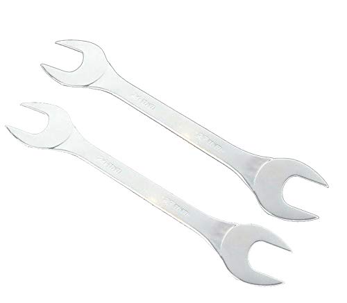 Supertool Doppelendschlüssel mit offenem Ende, ultradünn, metrisch, 3 mm, Reparaturwerkzeug für begrenzte Platzverhältnisse (2 Stück – 19 x 21 mm) von Supertool