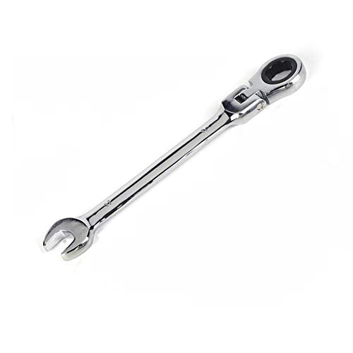 Supertool Flexibler Kopfschlüssel, offenes Ende und Ring-Ratschenschlüssel, metrisch, für enge Räume (8-19 mm) von Super Tool