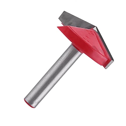 Supertool V-Nut Router Bit Supertool 32 mm × 150° Hartmetall-bestückt, 2-Nut-Fräser, V-Nut, CNC-Gravur, 3D-Holzherstellung, Router mit 6 mm Schaft, Holzbearbeitungswerkzeug von Supertool