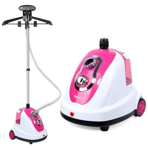 Supfine Vertikaler Dampfglätter für Kleidung, 1,4 l, Teleskopstange, tragbar, für Zuhause, Büro von Supfine