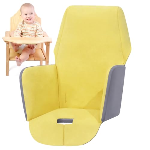 Suphyee Sitzbezüge Kissen für IKEA Hochstuhl | Hochstuhl-Kissenbezug, kompatibel mit IKEA-Hochstuhl,waschbares,faltbares Baby-Hochstuhlkissen, gepolsterter Baumwolleinsatz für IKEA-Kinderstuhl von Suphyee