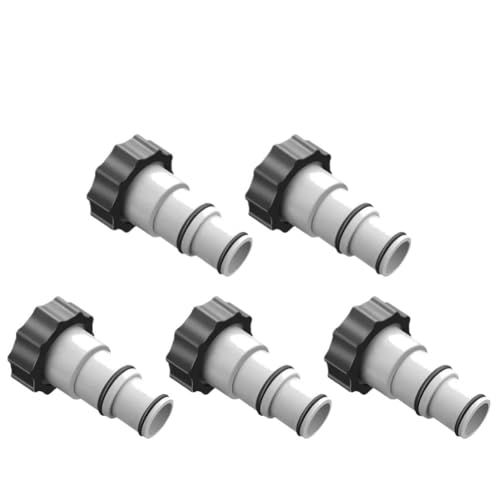 1/2/3/4/5PCS Pool Schlauch Adapter for Gewinde Verbindung Pumpen Schwimmen Pool Teile Kunststoff Pool Schlauch Adapter(5 PCS) von Supkancl