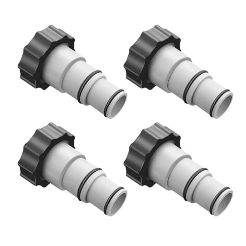 1/2/3/4/5Pcs Pool Schlauch Adapter for 4000 2500 2000 1500 Gewinde Anschluss Pumpen Ersatz Adapter Schwimmbad Zubehör(4pcs) von Supkancl