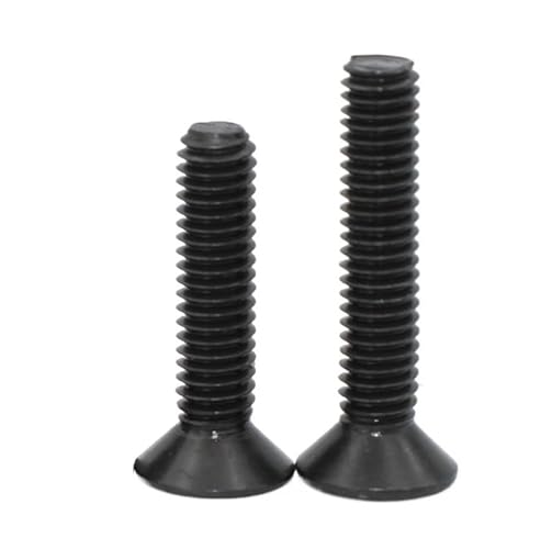 2–50 Stück M1.6 M2 M2.5 M3 M4 M5 M6 M8 M10 Grade10.9 Stahl Sechskant Innensechskant Flachsenkkopf Maschinenschrauben(3mm,M2 (50pcs)) von Supkancl
