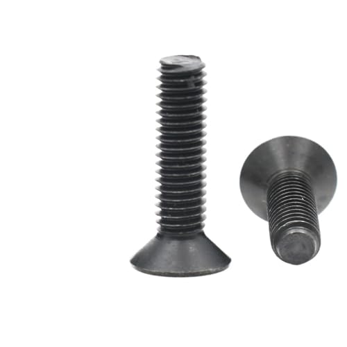 2–50 Stück M2 M2.5 M3 M4 M5 M6 M8 M10 Schwarz 304 Edelstahl Sechskant Innensechskant Flachsenkkopfschraube Bolzen(10mm,M2 x50pcs) von Supkancl